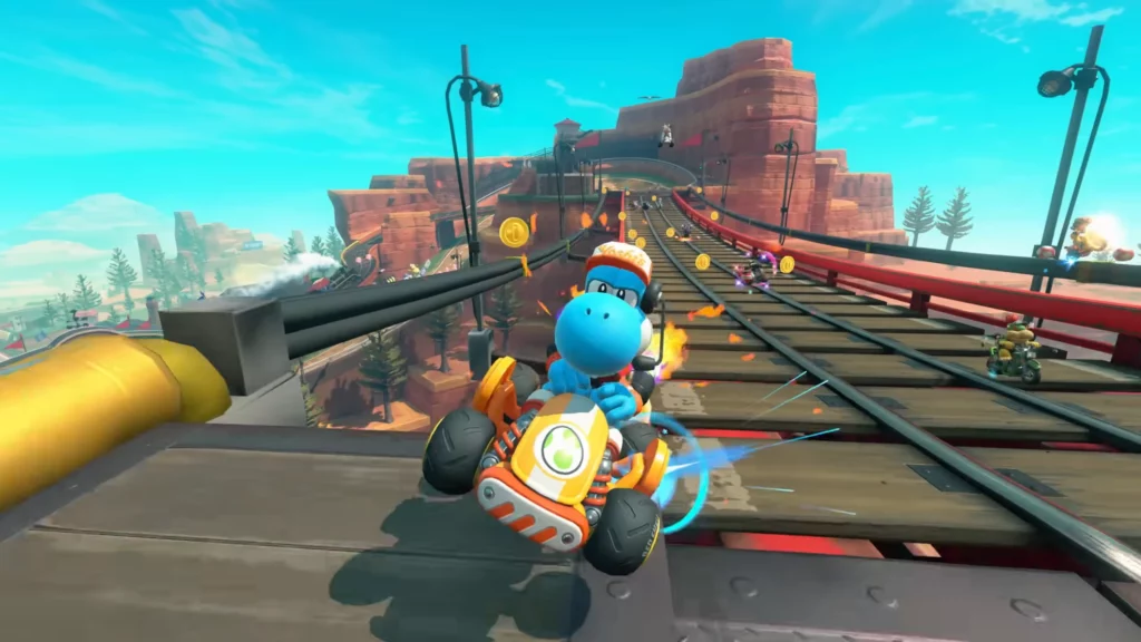 Mario Kart World - Rail Ride Yoshi