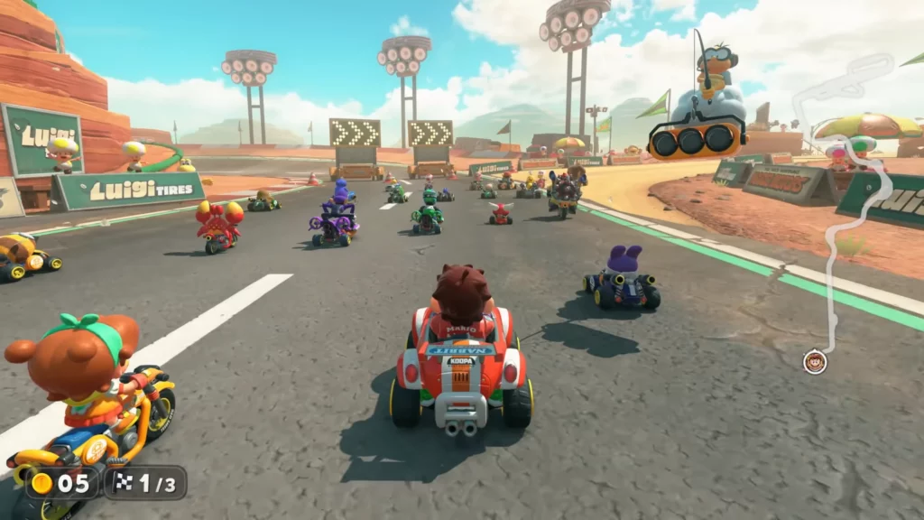Mario Kart World - Mario au départ