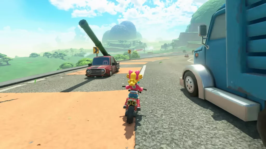 Mario Kart World - Open word avec Peach