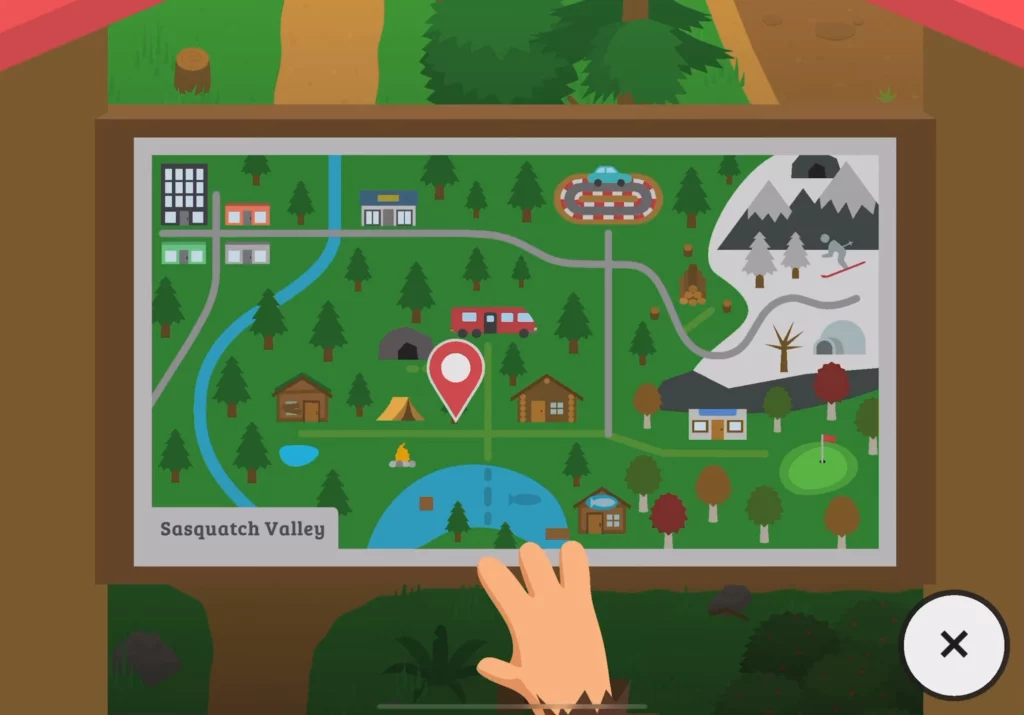 Sneaky Sasquatch - Carte de Sasquatch Valley