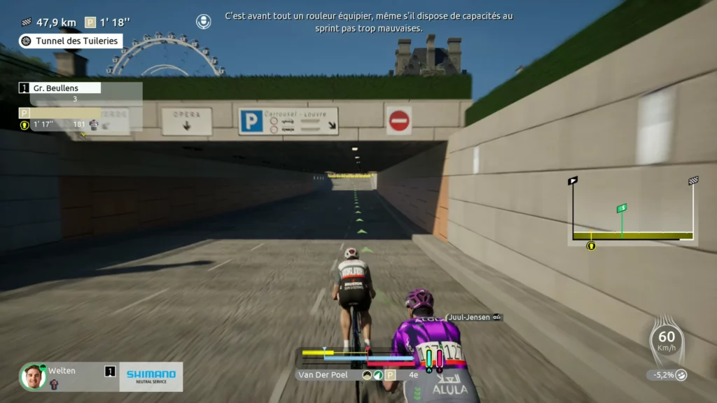 Tour de France 2025 - Tunnel des Tuileries