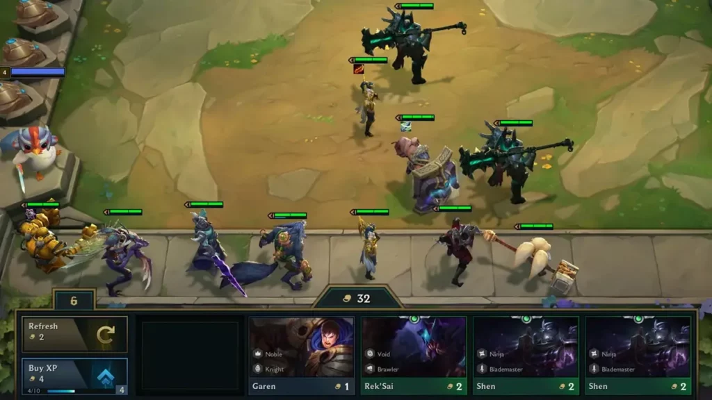 Gameplay Teamfight Tactics